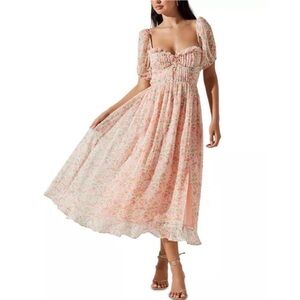 ASTR The Label Puff Sleeve Corset Dress